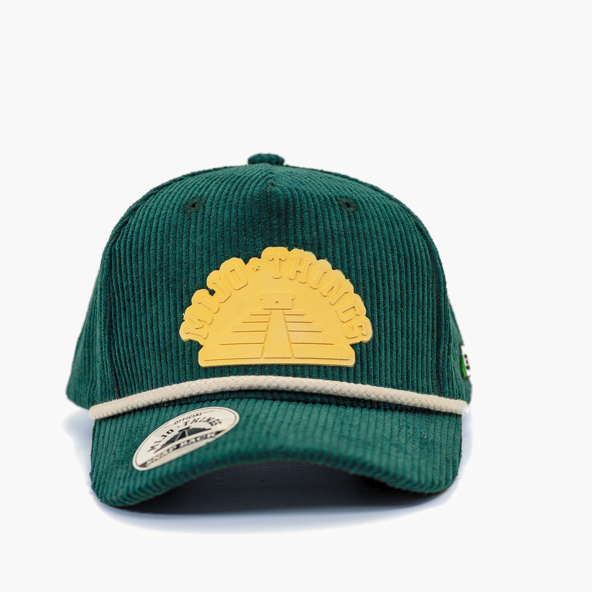 Mijo Things Forest Green Corduroy & Beige Tonal Hat