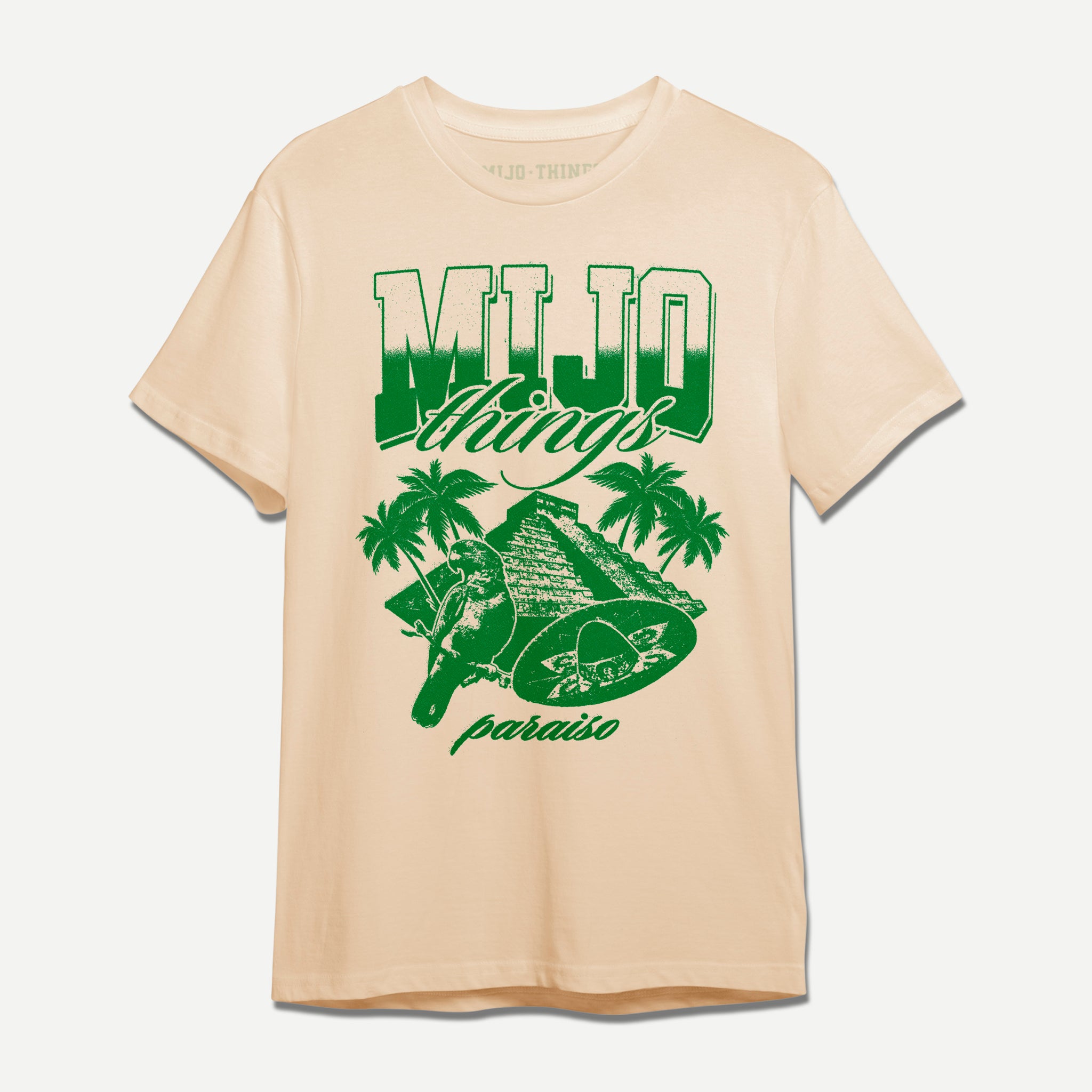 Mijo Things Paraiso Beige Short Sleeve T-Shirt