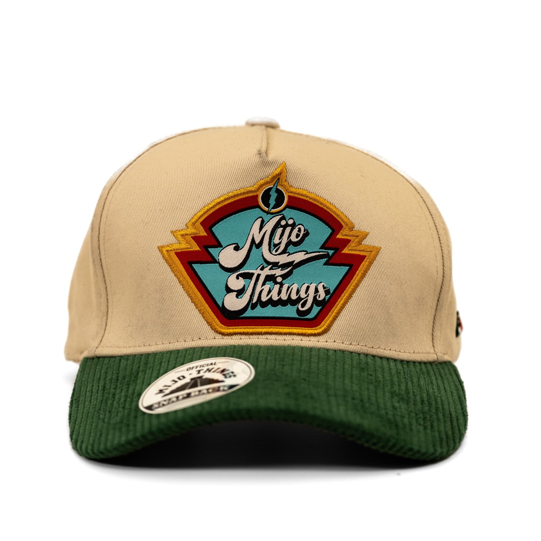Mijo Things Retro Beige & Green Panel Hat