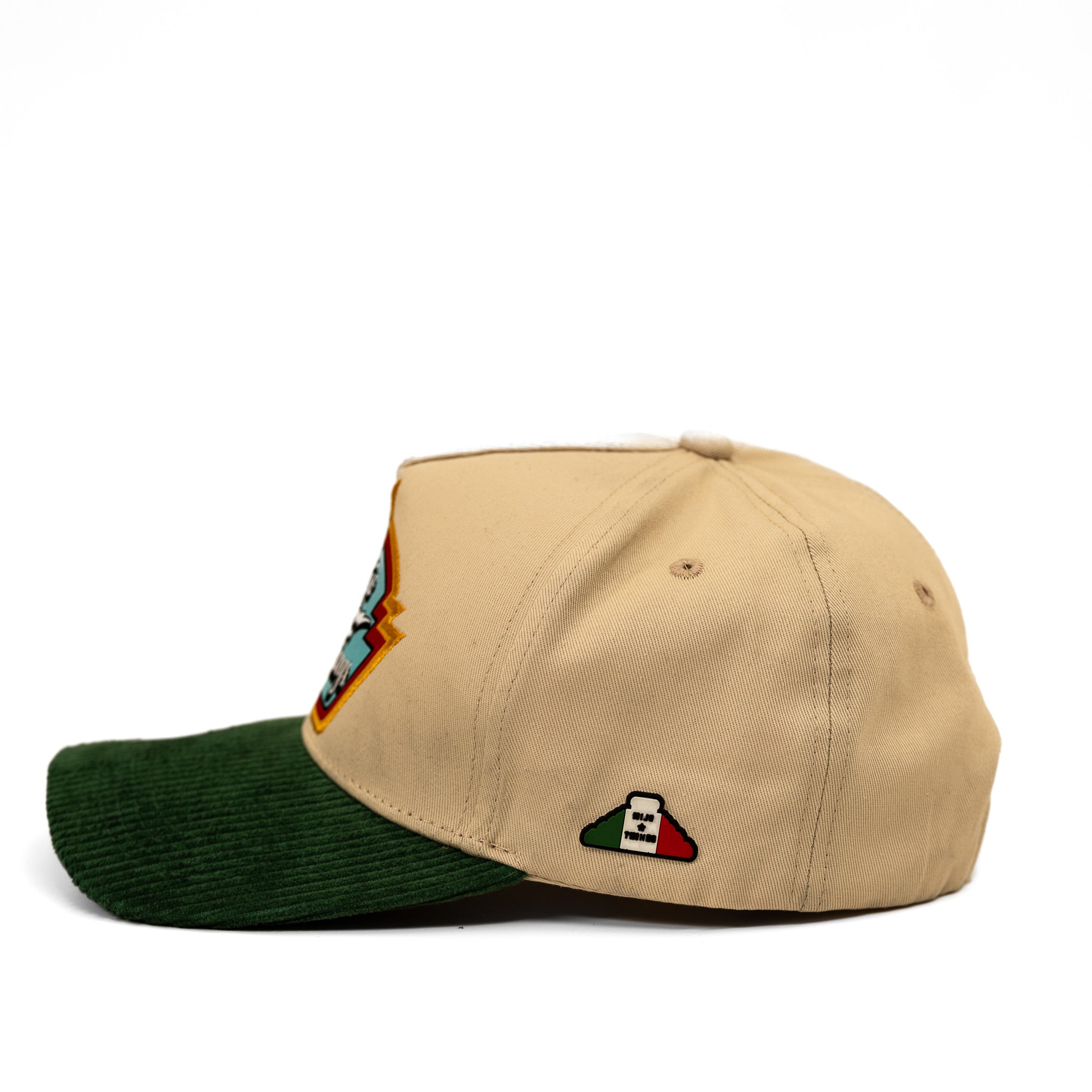 Mijo Things Retro Beige & Green Panel Hat
