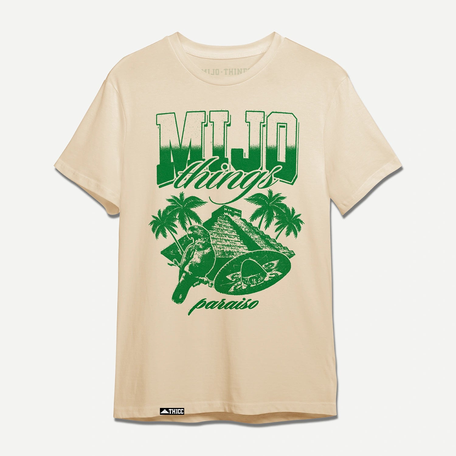 Mijo Things Paraiso Beige Short Sleeve T-Shirt