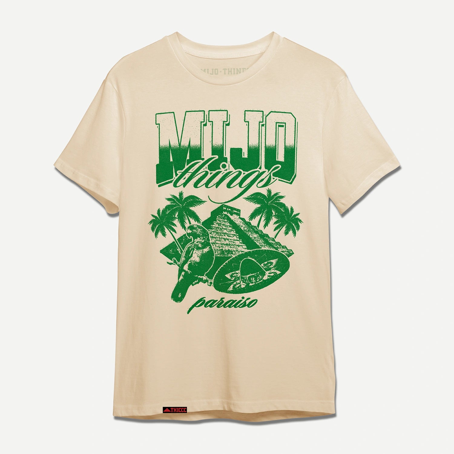 Mijo Things Paraiso Beige Short Sleeve T-Shirt